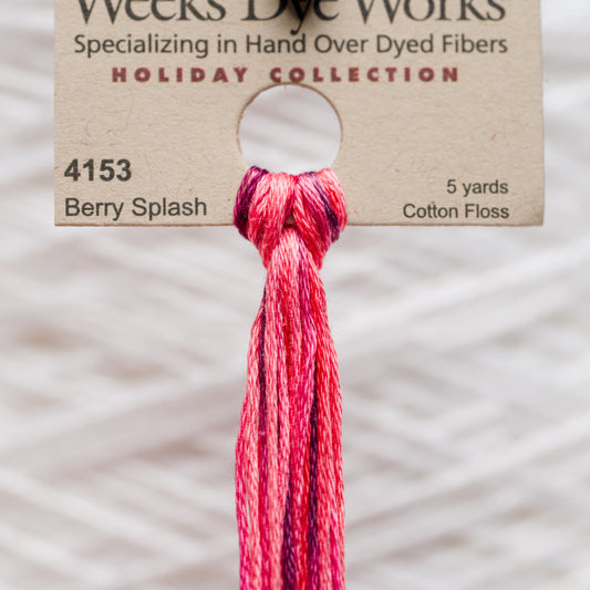 4153 Berry Splash - Weeks Dye Works 6-Strand Floss