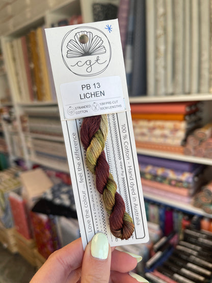 *RETIRED* PB13 Lichen - Pre-cut floss - Cottage Garden Threads