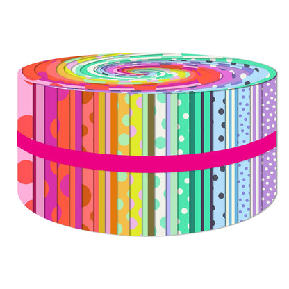 **PRÉCOMMANDE** Tula Pink - Sticks & Stones True Colors - Bande de 2.5"