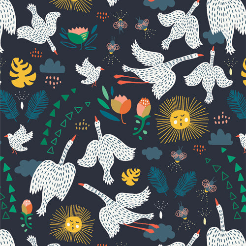 Flight Path - Jubilee Midnight - Art Gallery Fabrics