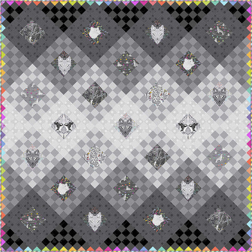 **PRE-ORDER** Tula Pink - Fade to Gray Quilt Kit - Graywork