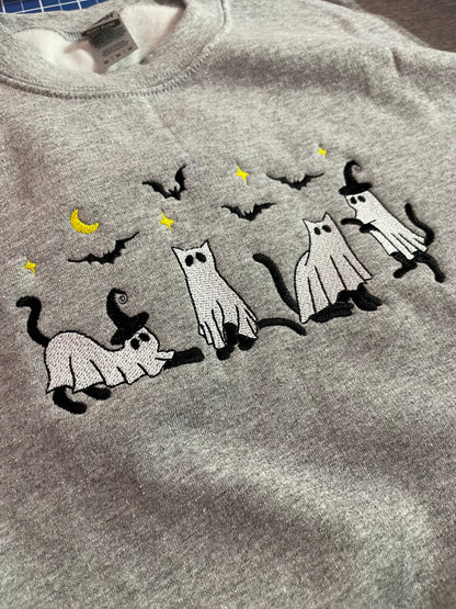 Chiens fantômes - Sweat-shirt brodé