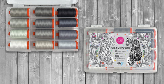 **PREORDER** Graywork (12 Large Spools) by Tula Pink - Aurifil