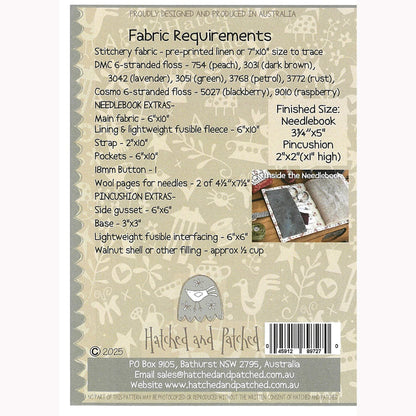 Live And Dream Sewing Set (Printed Linen) - Hatched & Patched