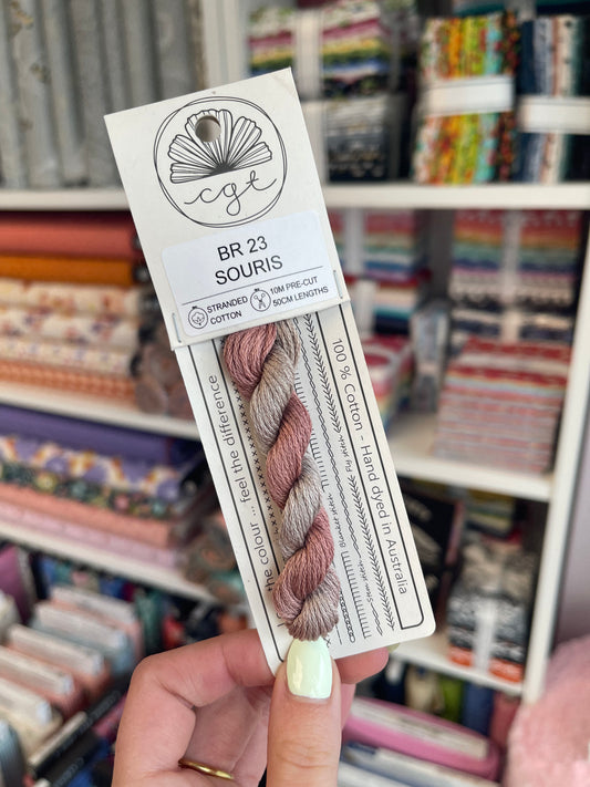 BR23 Souris - Fils à broder pré-coupés Mouliné - Cottage Garden Threads