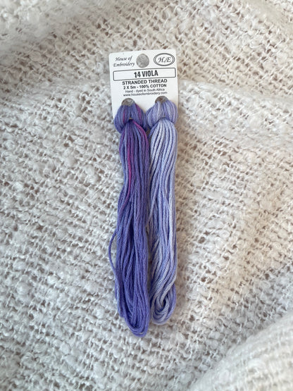 14 Viola - Mouliné 2x5m - House Of Embroidery