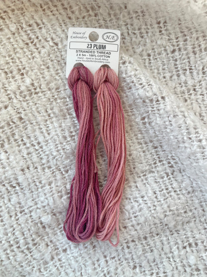 23 Plum - Embroidery Floss 2x5m - House Of Embroidery
