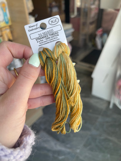 24 Mango - Embroidery Floss 2x5m - House Of Embroidery