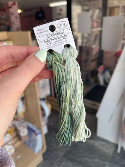 30 Cabbage - Embroidery Floss 2x5m - House Of Embroidery