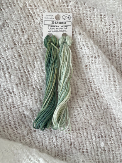 30 Cabbage - Embroidery Floss 2x5m - House Of Embroidery