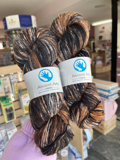 Brindle Dog - Socknado Fingering - Ancient Arts Yarns