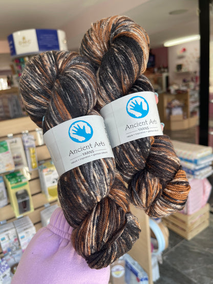 Brindle Dog - Socknado Fingering - Ancient Arts Yarns