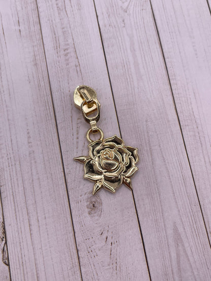Rose Zipper Pulls (#5 Zippers)