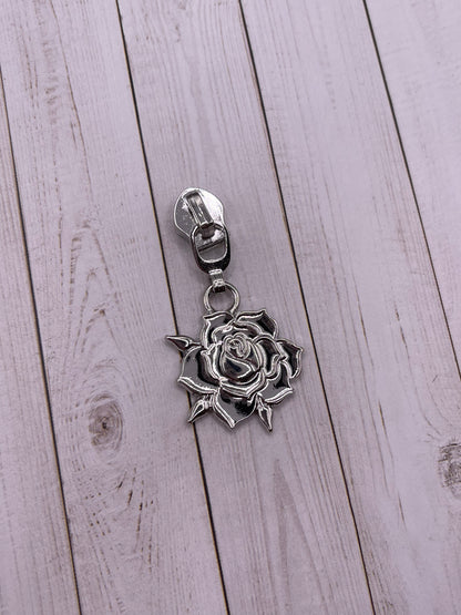 Rose Zipper Pulls (#5 Zippers)