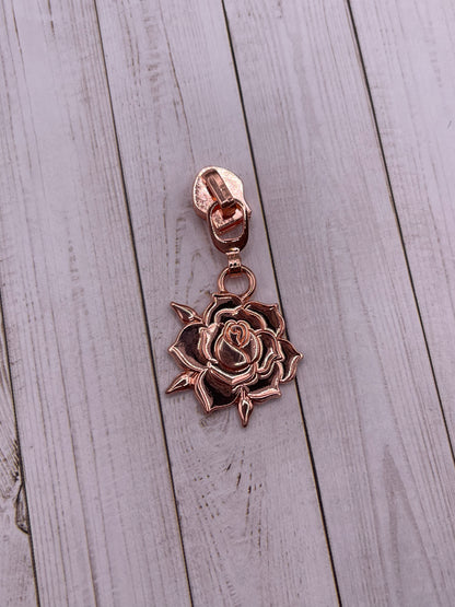 Rose Zipper Pulls (#5 Zippers)
