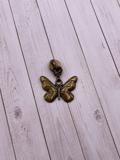 Tirette de fermeture Papillon et Abeille (fermetures éclair #5)