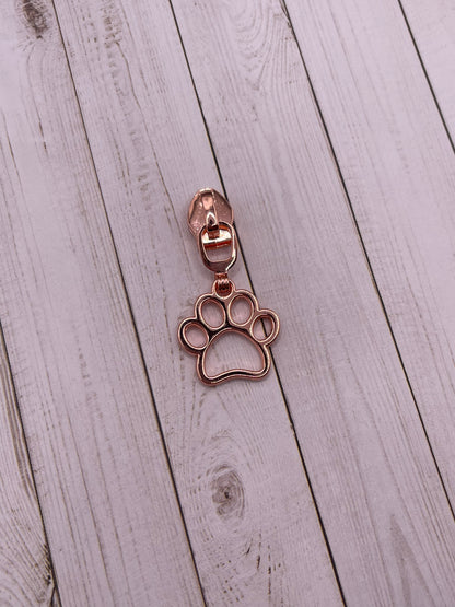 Paw Print Rainbow Zipper Pull (#5 Zipper)