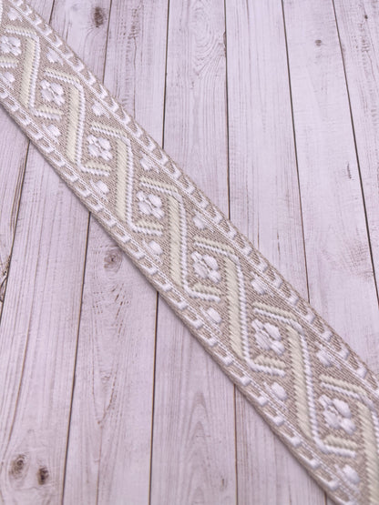 Embroidered 1.5" Cotton/polyester Webbing