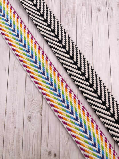 Jacquard Chevron 1.5" Cotton/polyester Webbing
