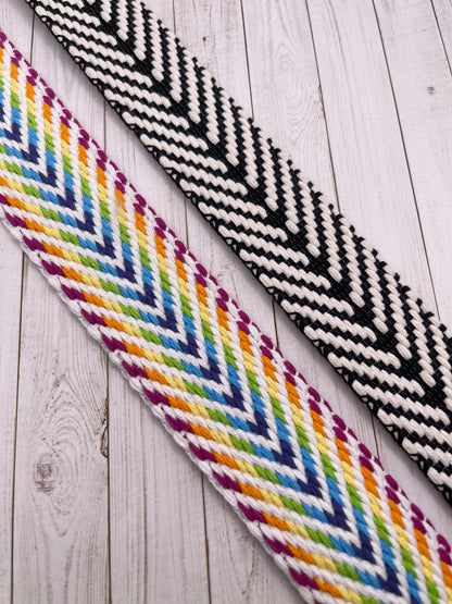 Jacquard Chevron 1.5" Cotton/polyester Webbing
