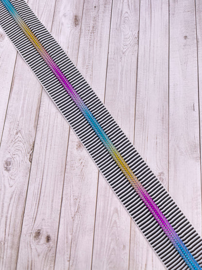 Black and White Striped Zipper Tape # 5 Zipper (1 Meter)