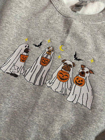 Chiens fantômes - Sweat-shirt brodé