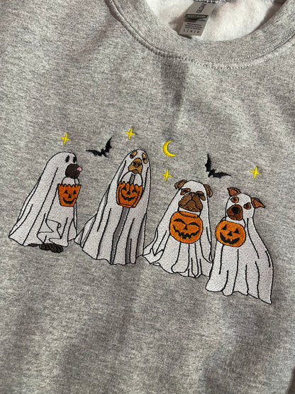 Chiens fantômes - Sweat-shirt brodé