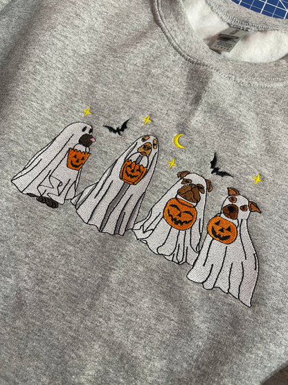 Chiens fantômes - Sweat-shirt brodé