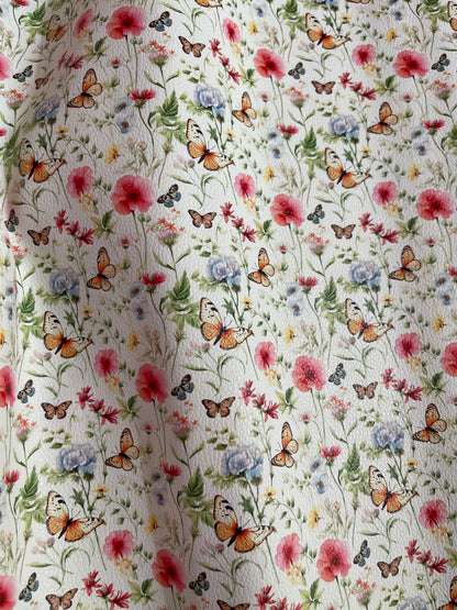 Monarch Butterflies  - Printed Lychee Vinyl