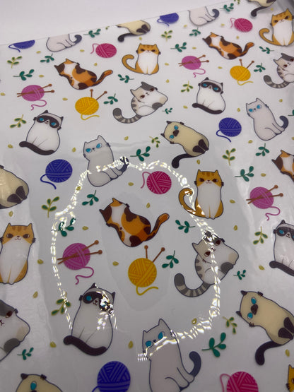 Knitting Kitties - Clear TPU