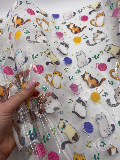 Knitting Kitties - Clear TPU