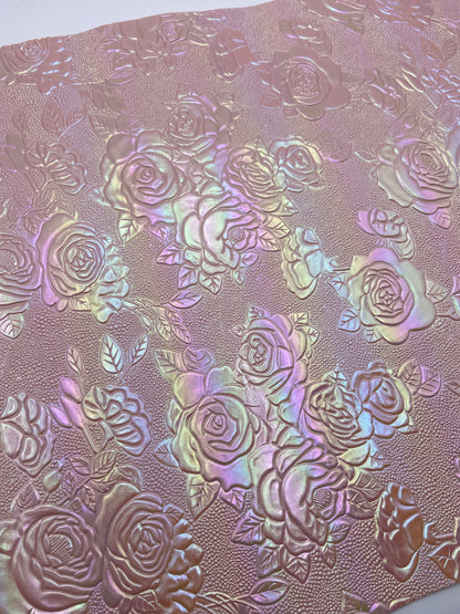 Embossed Roses (Pink) - Vinyl