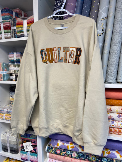 QUILTER - Fancy That Edition - Embroidered Hoodie or Crewneck (READ DESCRIPTION)