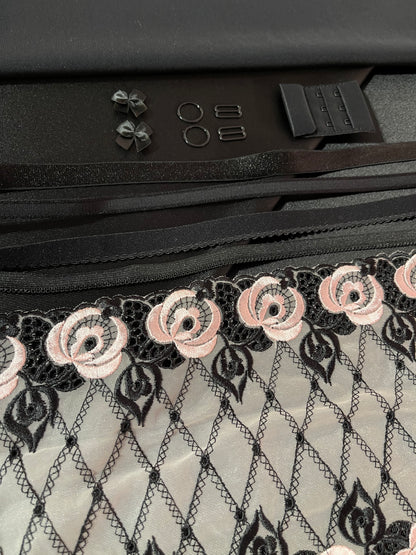 Bra Making Kit - Pink Roses