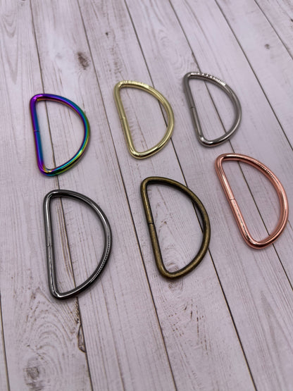 D-Rings (4 Pack) - 1.5" ( 6 Colours)