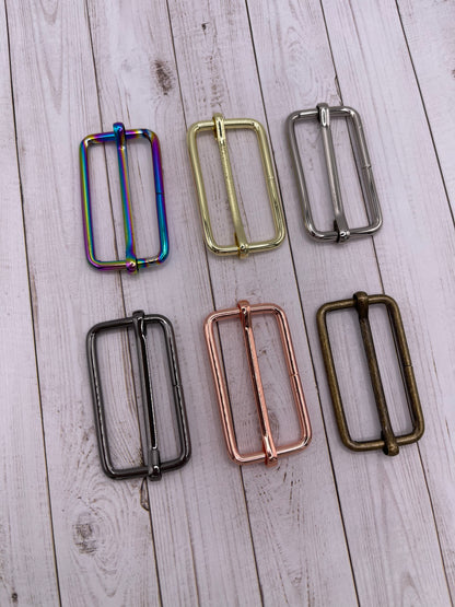 Metal Adjustable Sliders (2 Pack) - 1.5" (6 Colours)