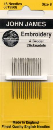 John James Embroidery Needles (6 sizes)