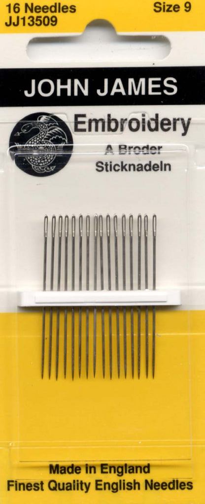 John James Embroidery Needles (6 sizes)
