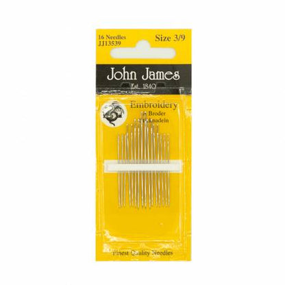John James Embroidery Needles (6 sizes)
