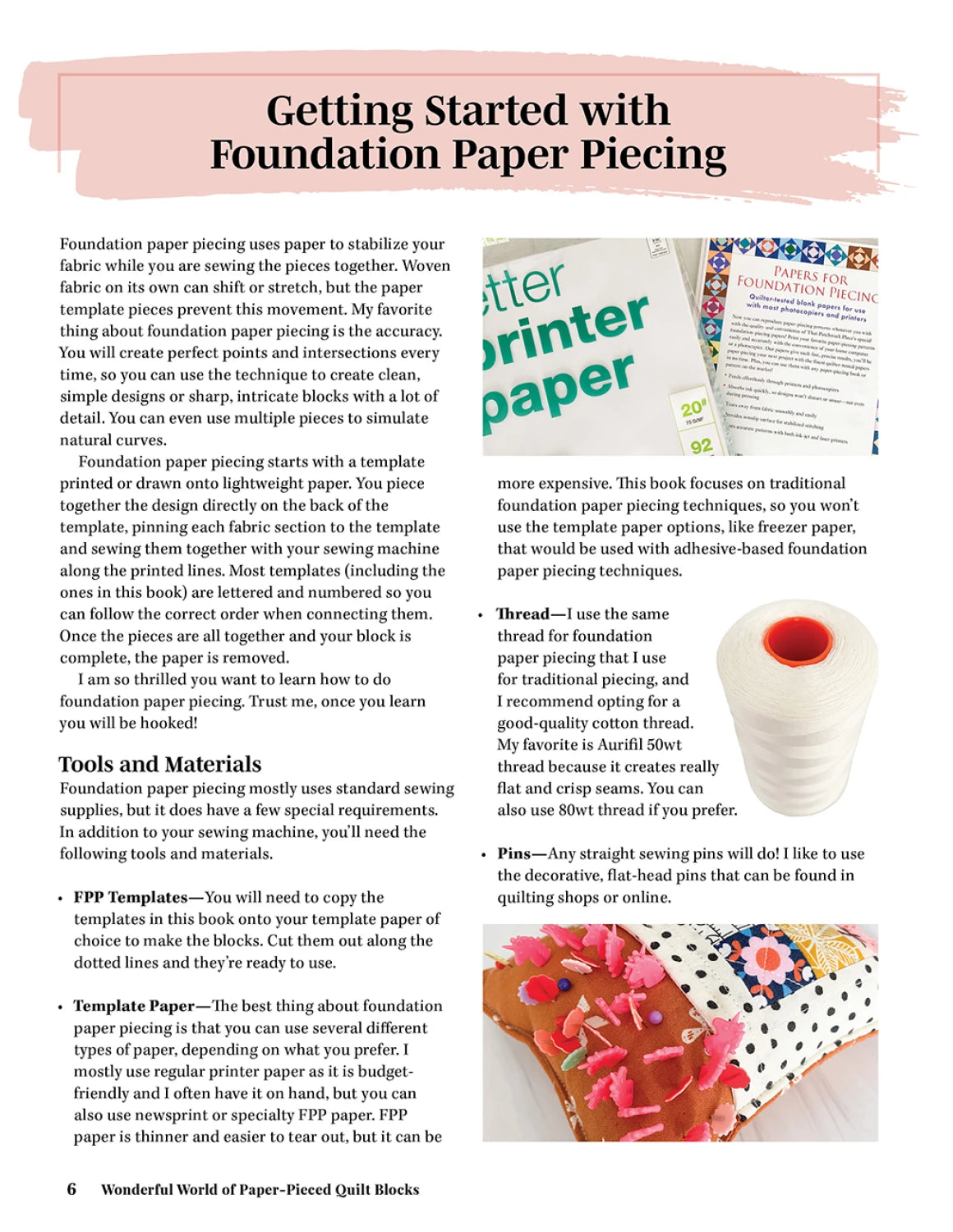 Wonderful World of Paper-Pieced Quilt Blocks - Liza Taylor Book