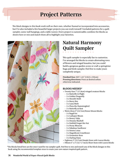 Wonderful World of Paper-Pieced Quilt Blocks - Liza Taylor Book