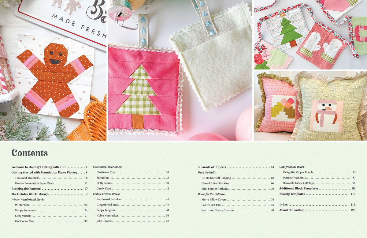 Wonderful World of Paper-Pieced Quilt Blocks for Christmas - Liza Taylor Book