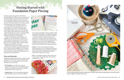 Wonderful World of Paper-Pieced Quilt Blocks for Christmas - Liza Taylor Book