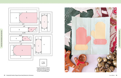 Wonderful World of Paper-Pieced Quilt Blocks for Christmas - Liza Taylor Book