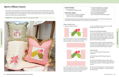 Wonderful World of Paper-Pieced Quilt Blocks for Christmas - Liza Taylor Book