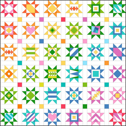 Bloc de fondation pour étoiles « Scrappy Stars » de 3 po - Leila Gardunia Design