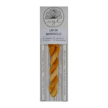 LM09 Marigold - Pre-cut floss - Cottage Garden Threads
