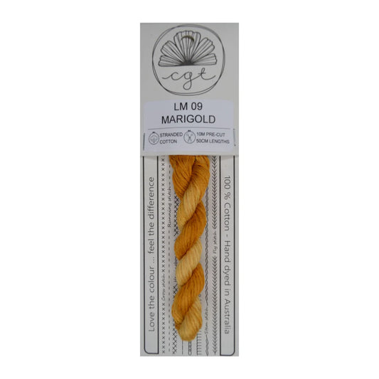 LM09 Marigold - Fils à broder pré-coupés Mouliné - Cottage Garden Threads