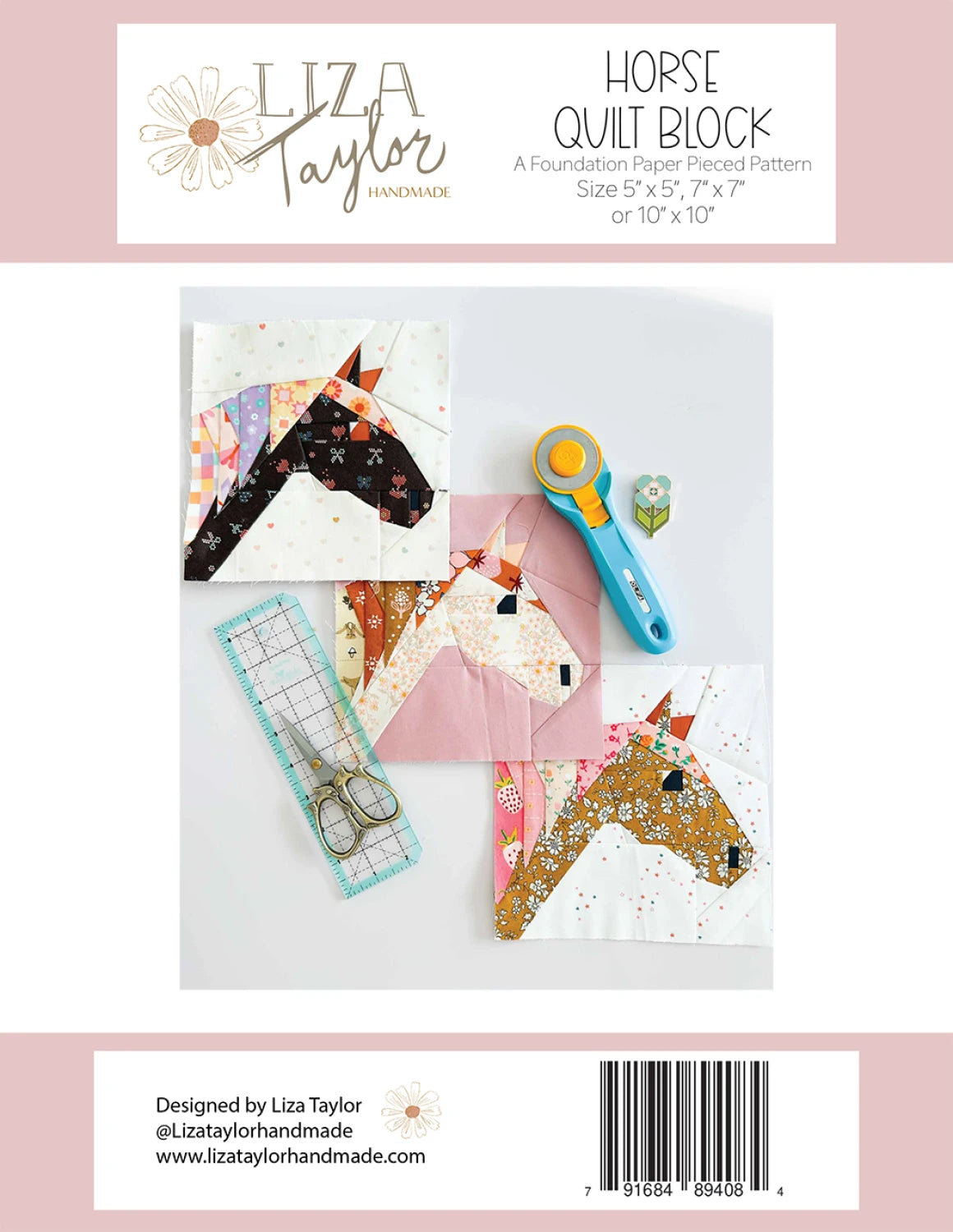 Patron FPP de cheval - Liza Taylor