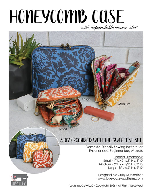 Honeycomb Case Pattern - Love You Sew